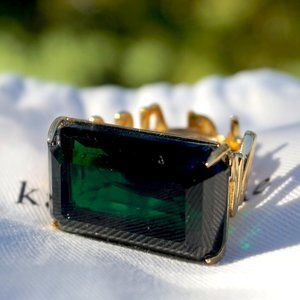 Kate Spade ♤ 'What a Gem' Adjustable Emerald Ring